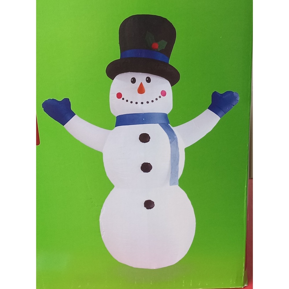 12 FT SNOWMAN LED Inflatable Enchanted Forest New In Box - Picture 6 of 6
